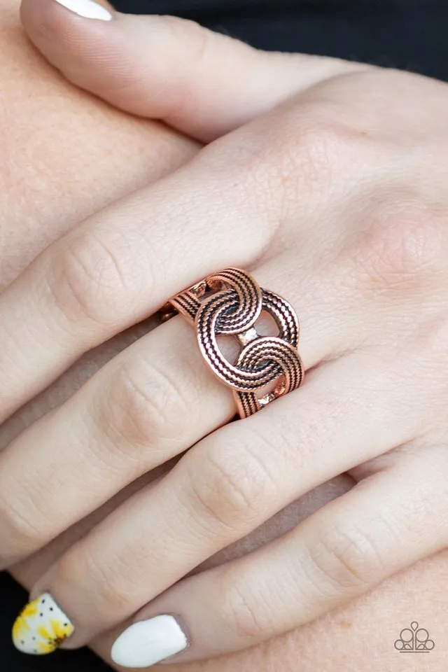 Paparazzi Ring ~ Join Forces - Copper