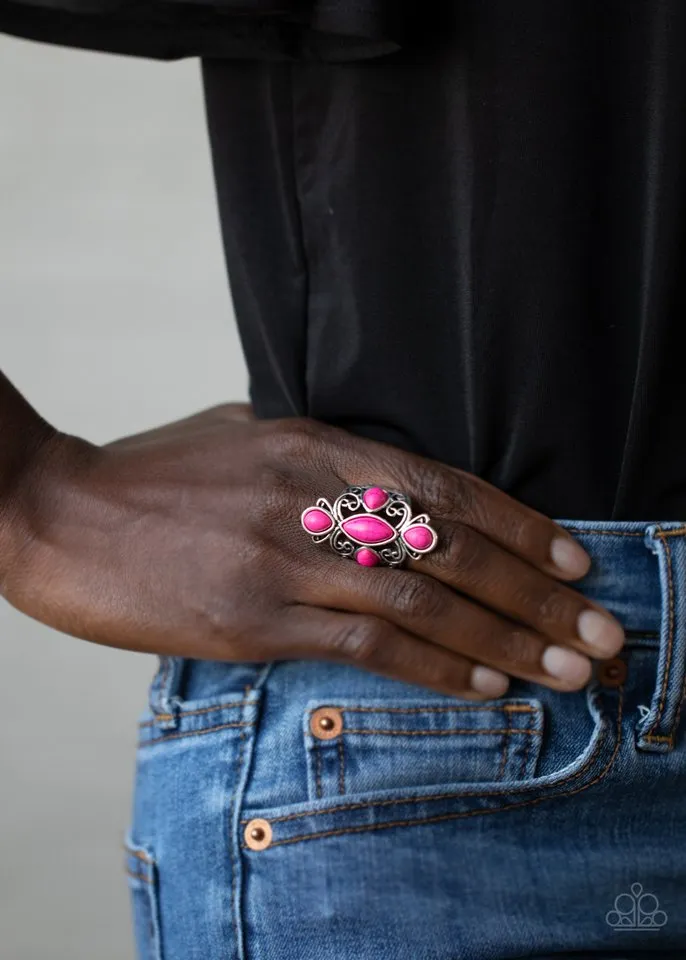 Paparazzi Ring ~ Sahara Sweetheart - Pink