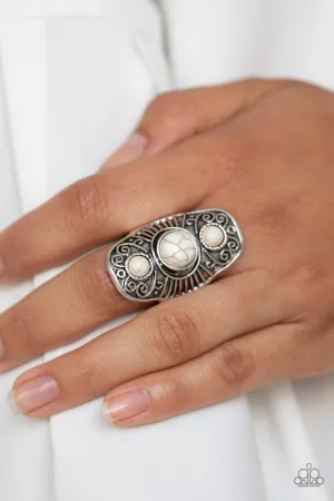 Paparazzi Ring ~ Stone Oracle - White