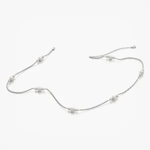 Pearl Rope Belly Chain Silver