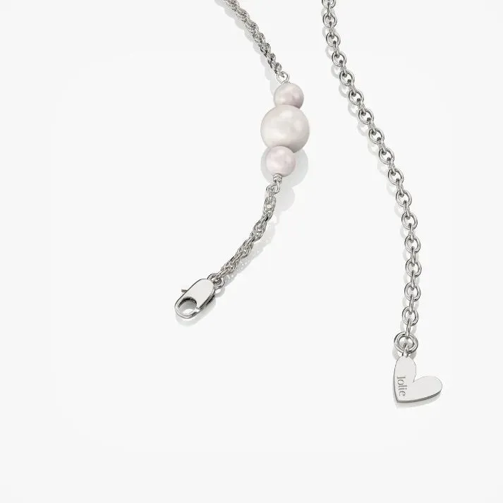 Pearl Rope Belly Chain Silver