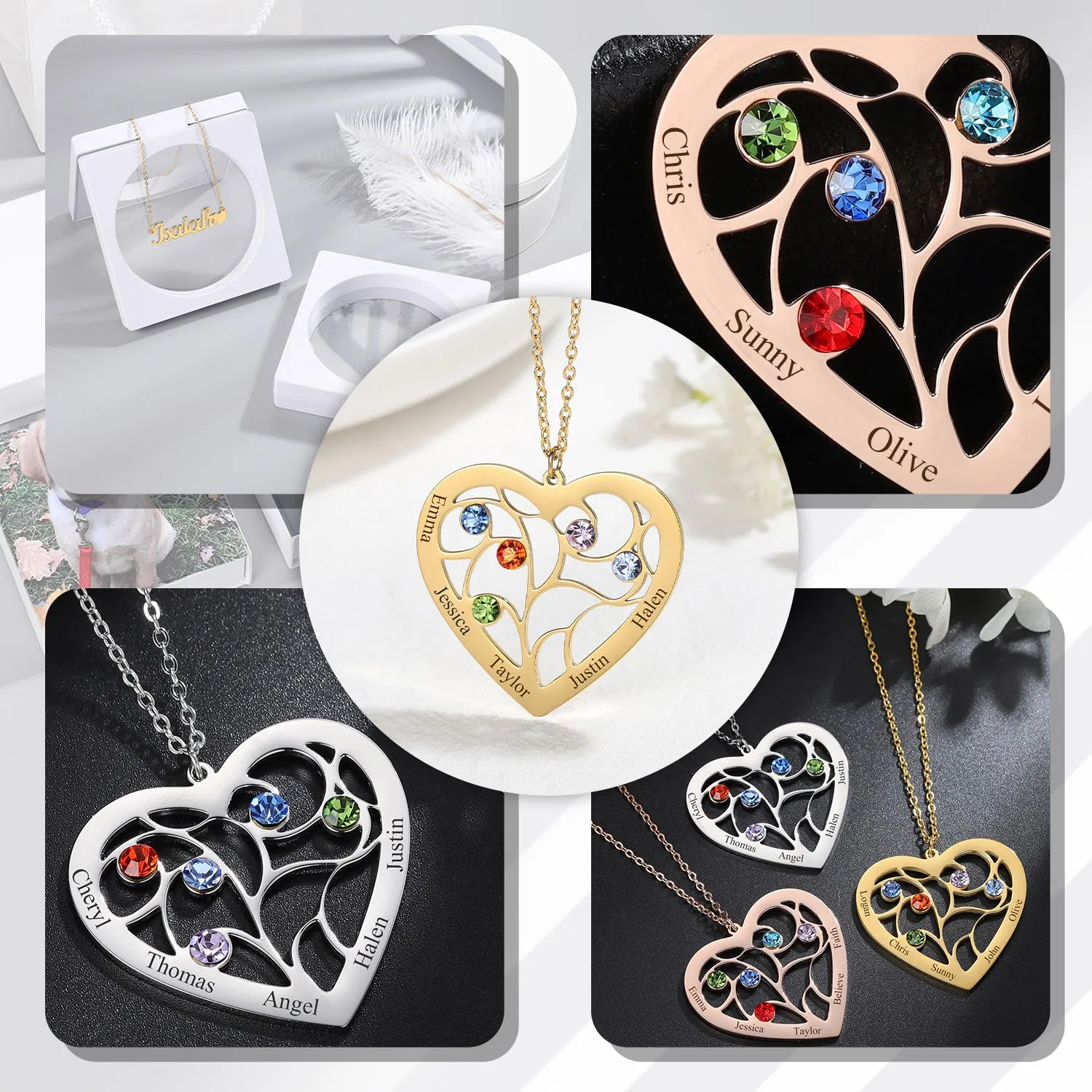 Personalized Birthstone Necklace DN201