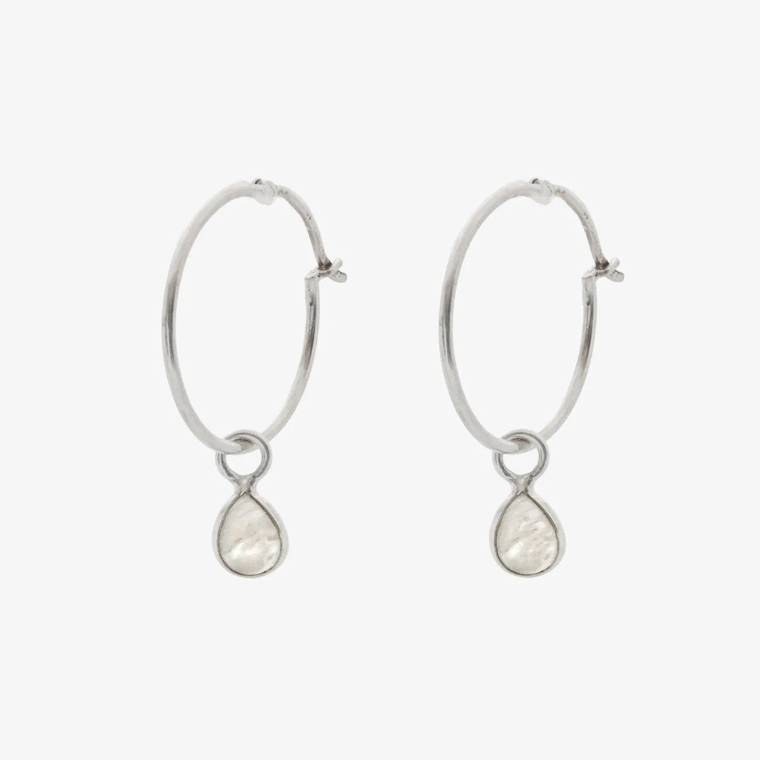 Petite Moonstone Droplets Earrings