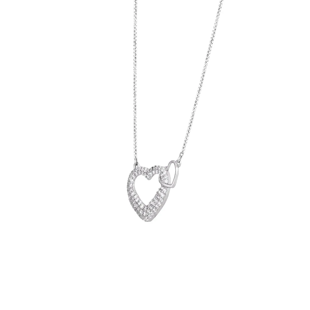 Premium 925 Sterling Silver Intertwined Chain Pendant