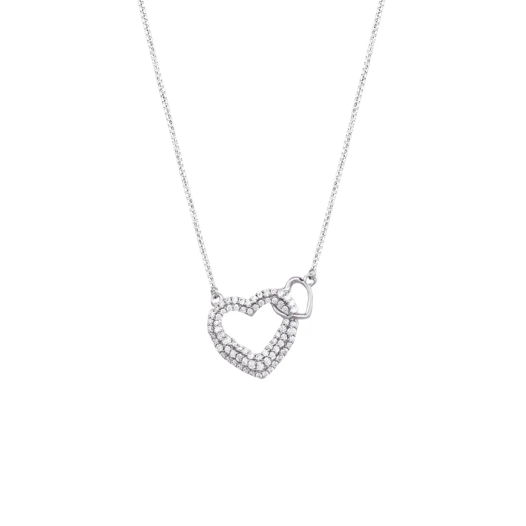 Premium 925 Sterling Silver Intertwined Chain Pendant