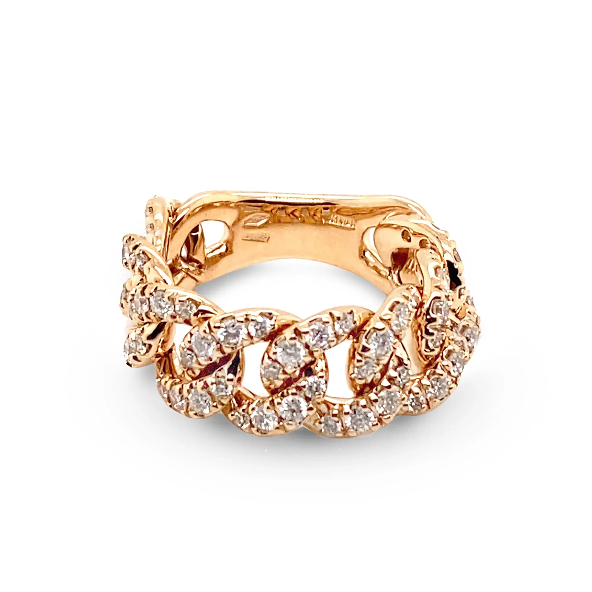 Rose Gold flexible Groumette Ring