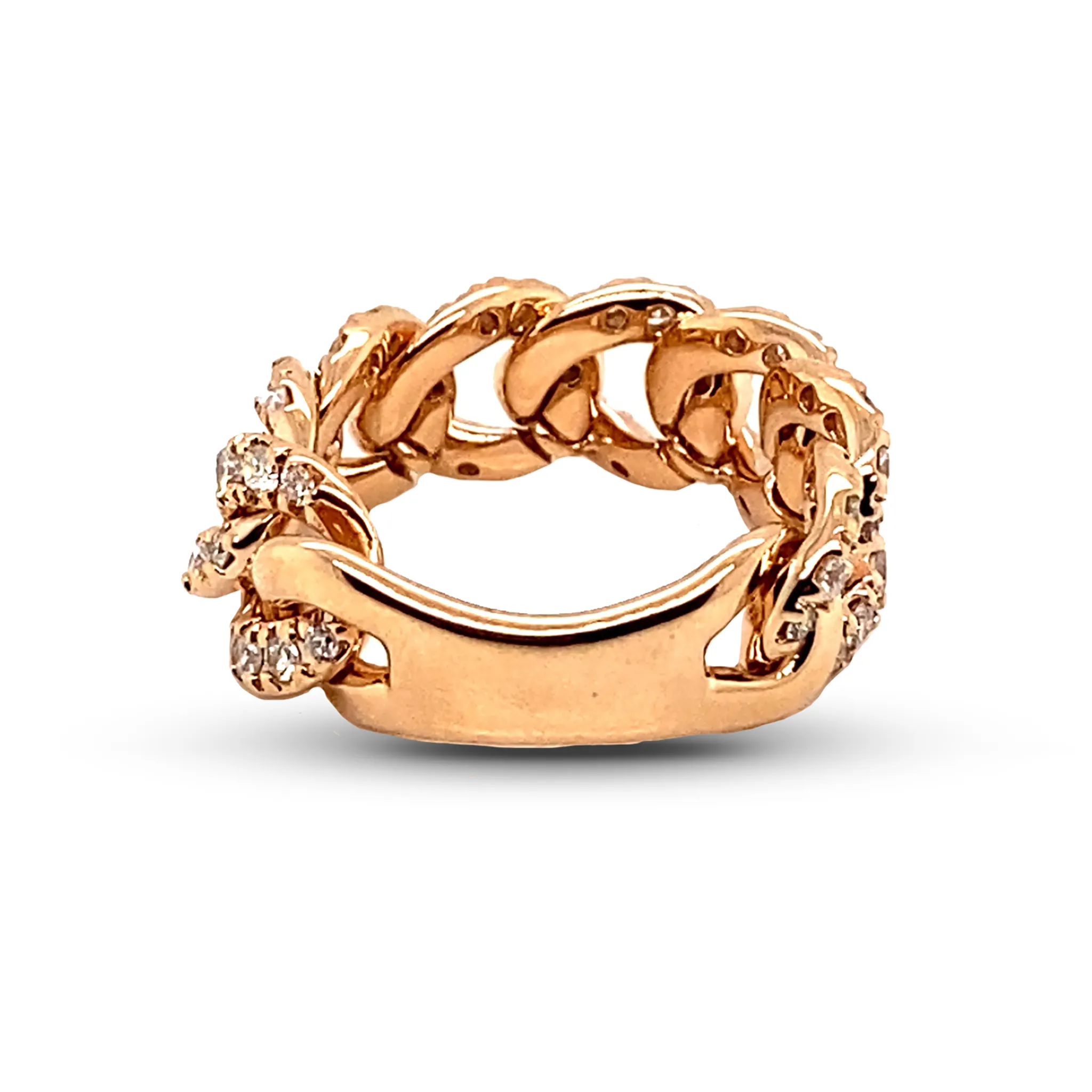 Rose Gold flexible Groumette Ring