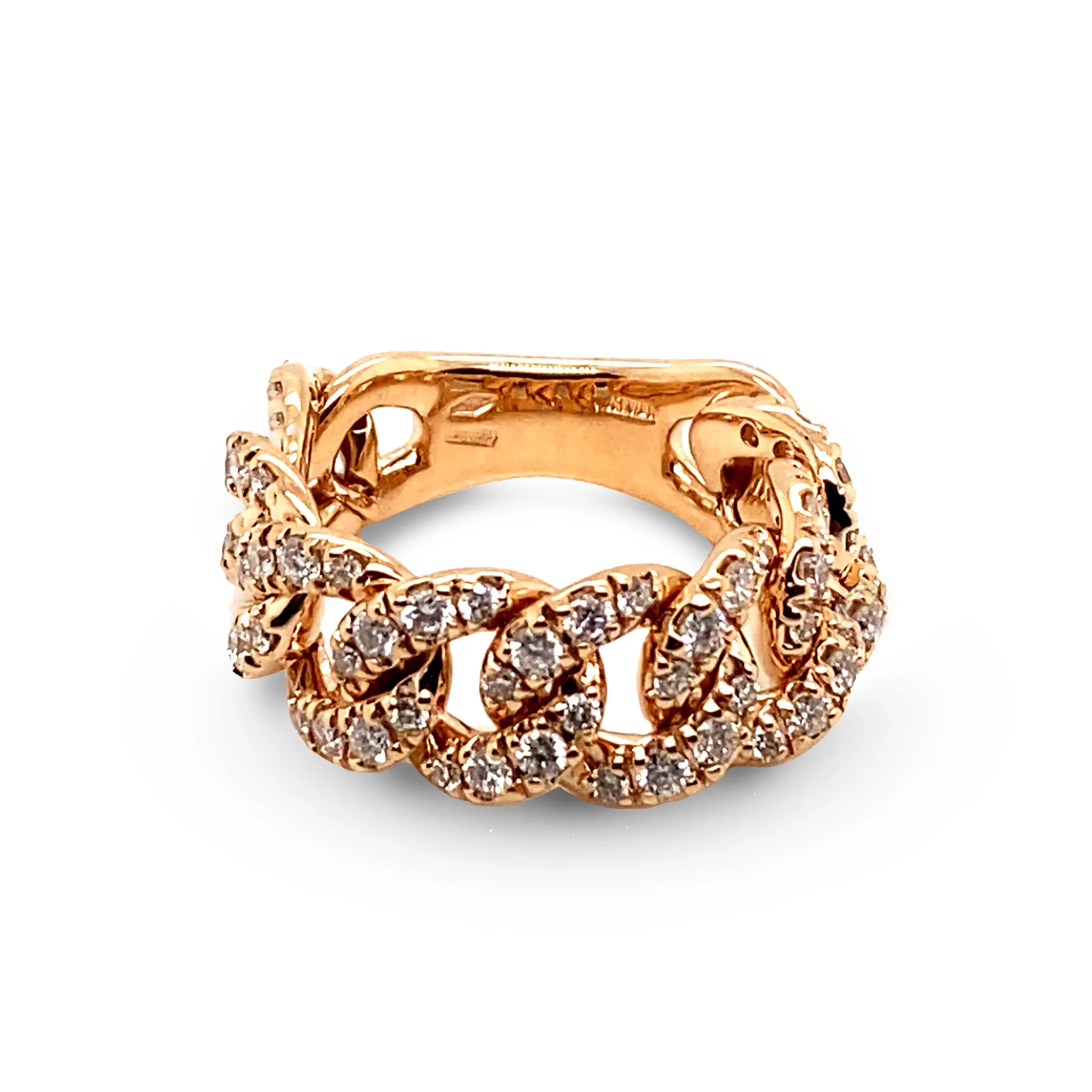 Rose Gold flexible Groumette Ring