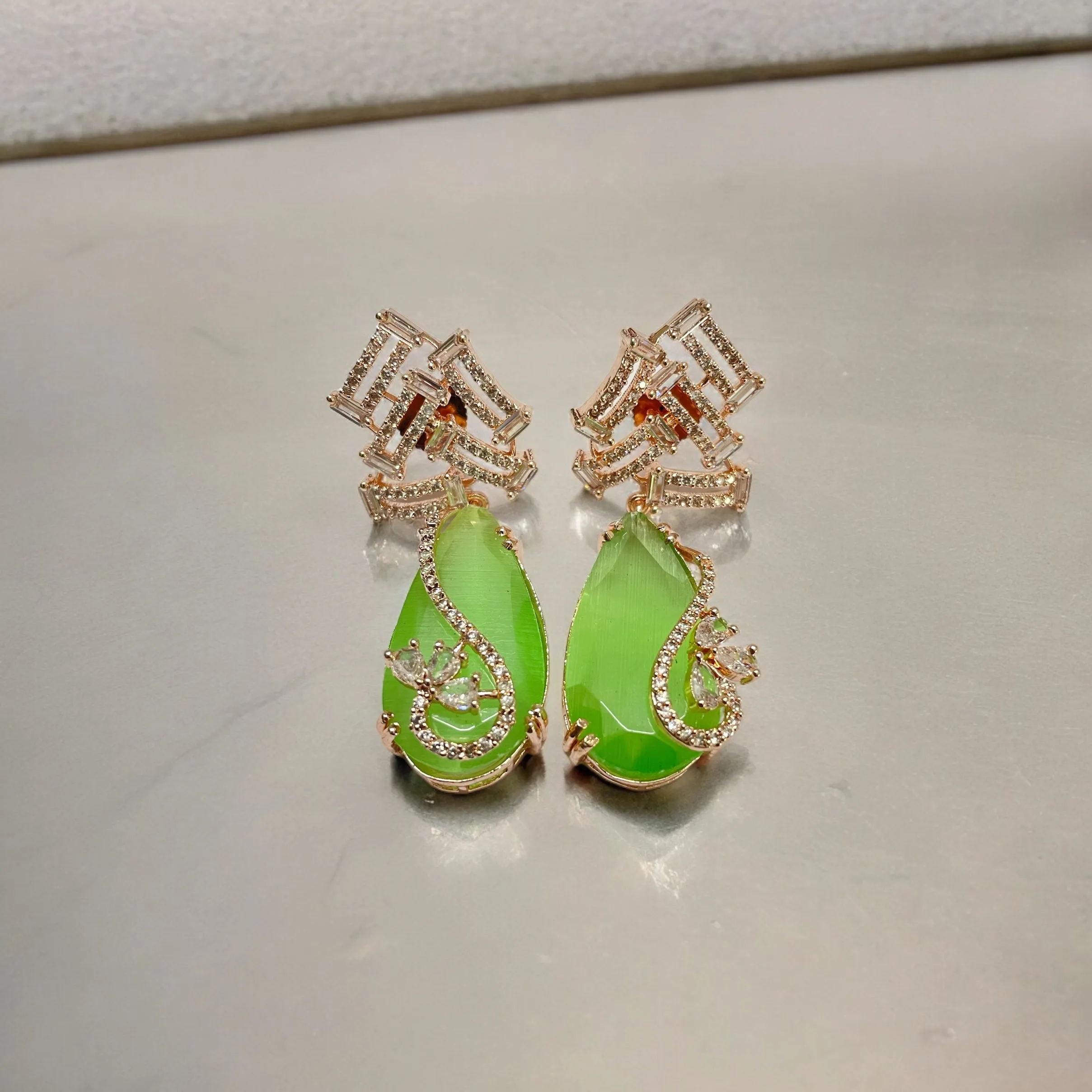 Roseate Tear Glamour Earrings