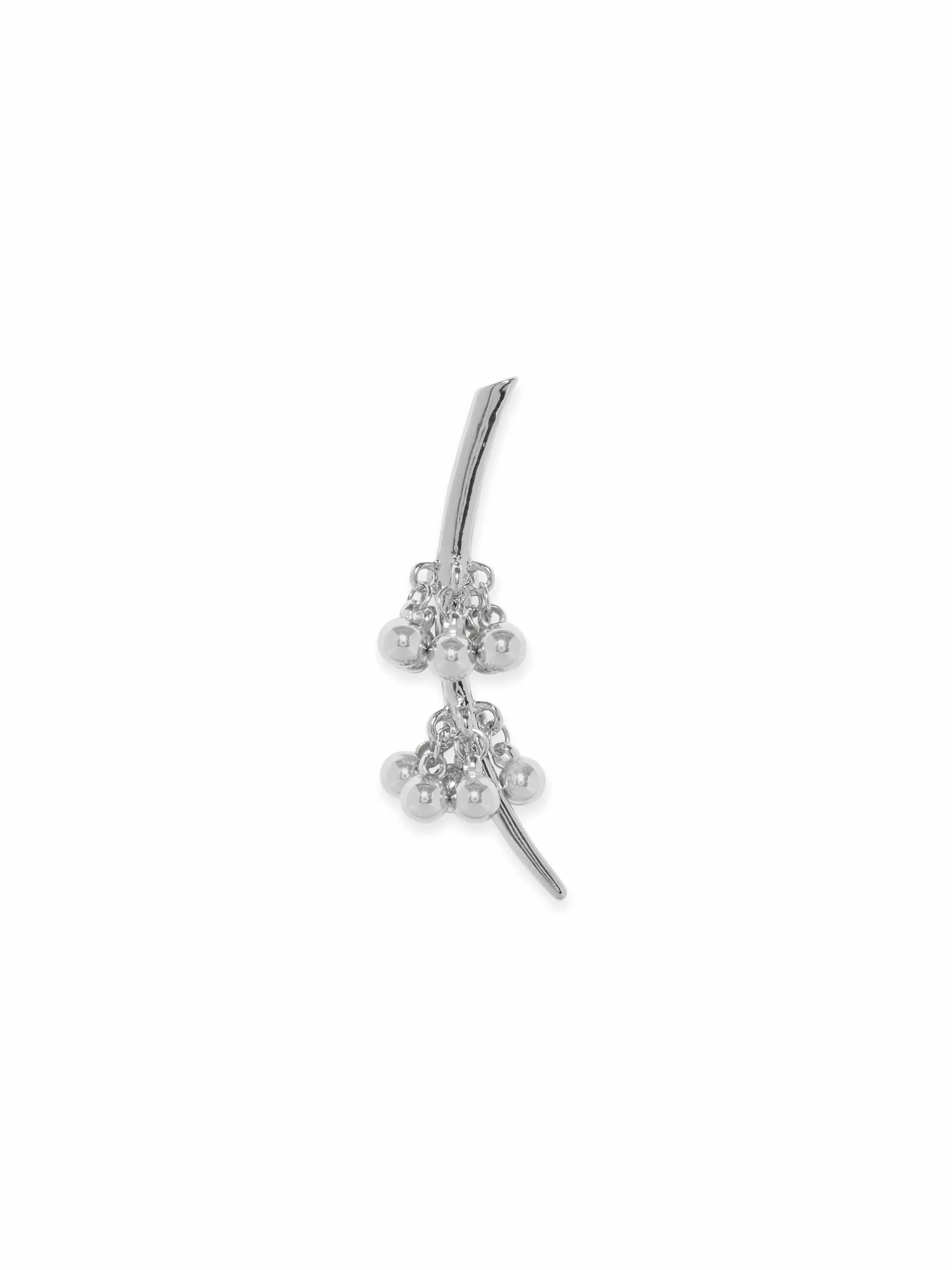 Rubans Ethereal Cascades Silver Tone Drop Earrings