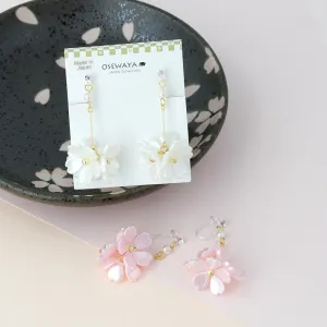 Sakura Cluster Drop Invisible Clip Ons