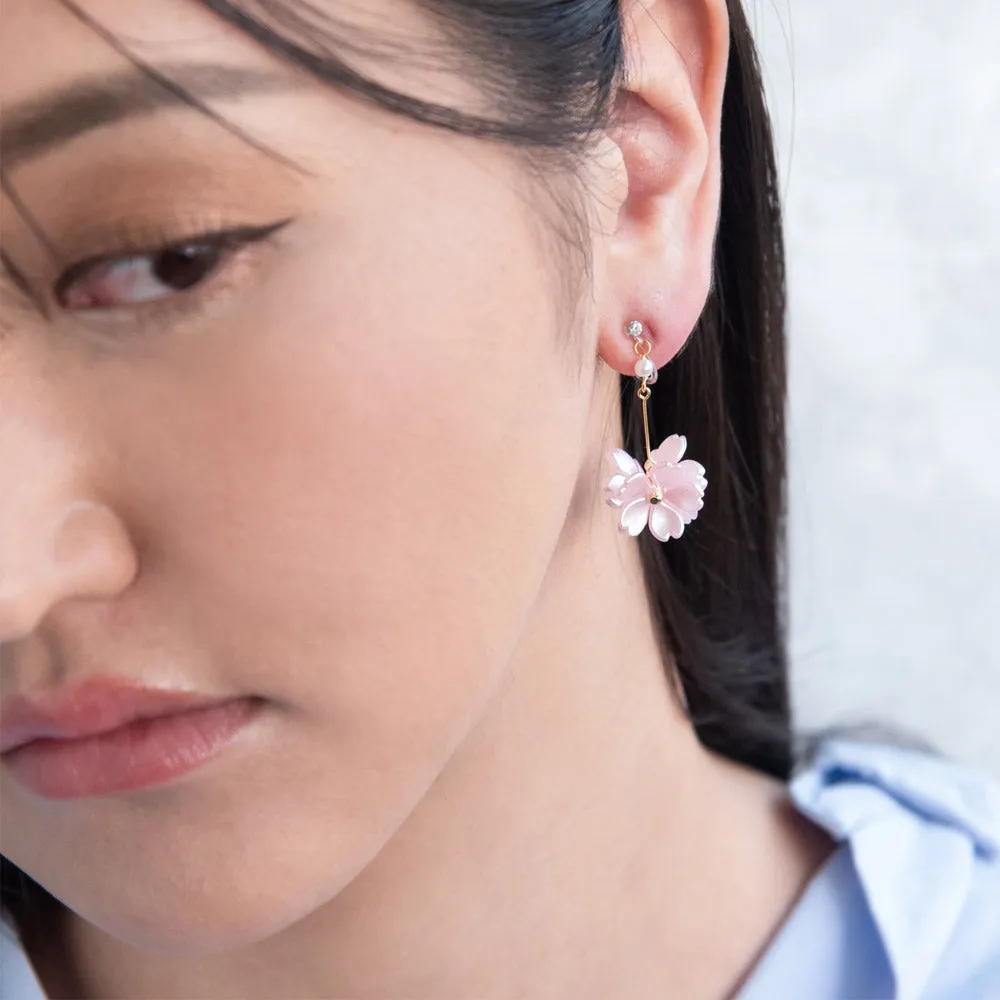 Sakura Cluster Drop Invisible Clip Ons