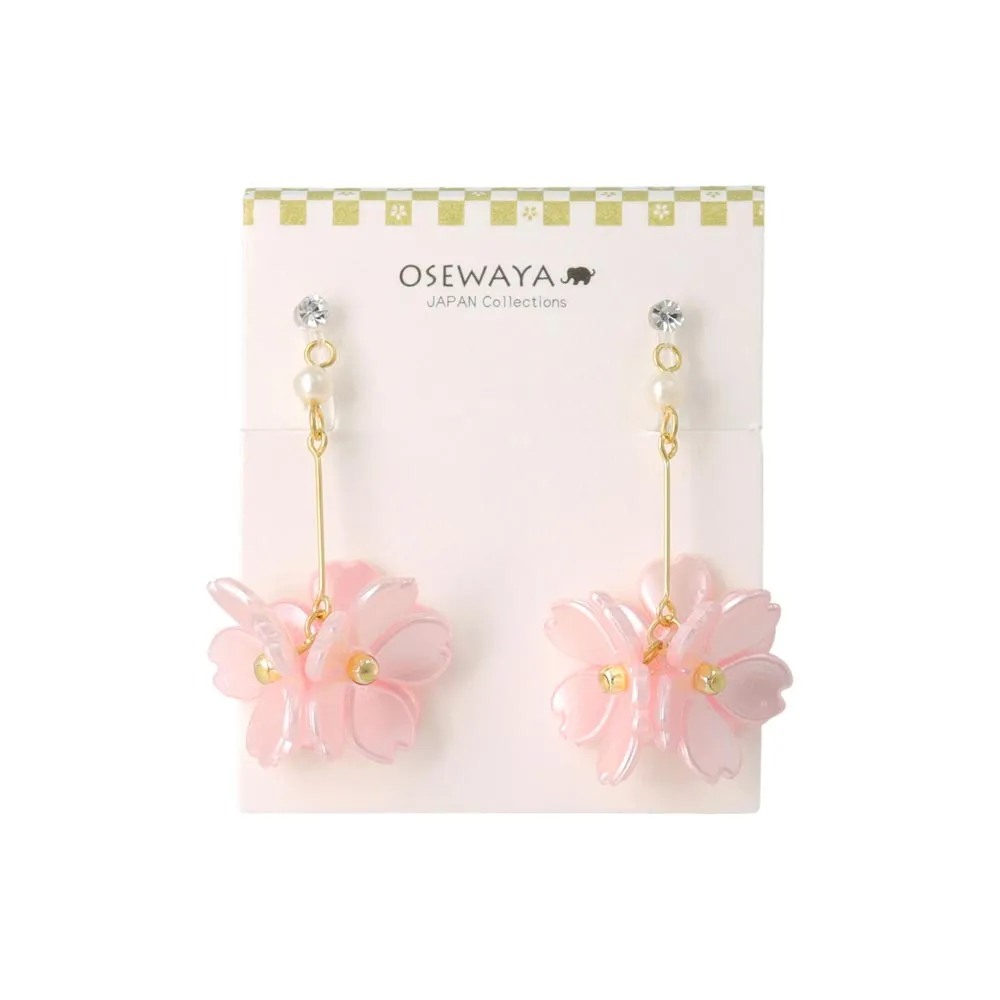 Sakura Cluster Drop Invisible Clip Ons