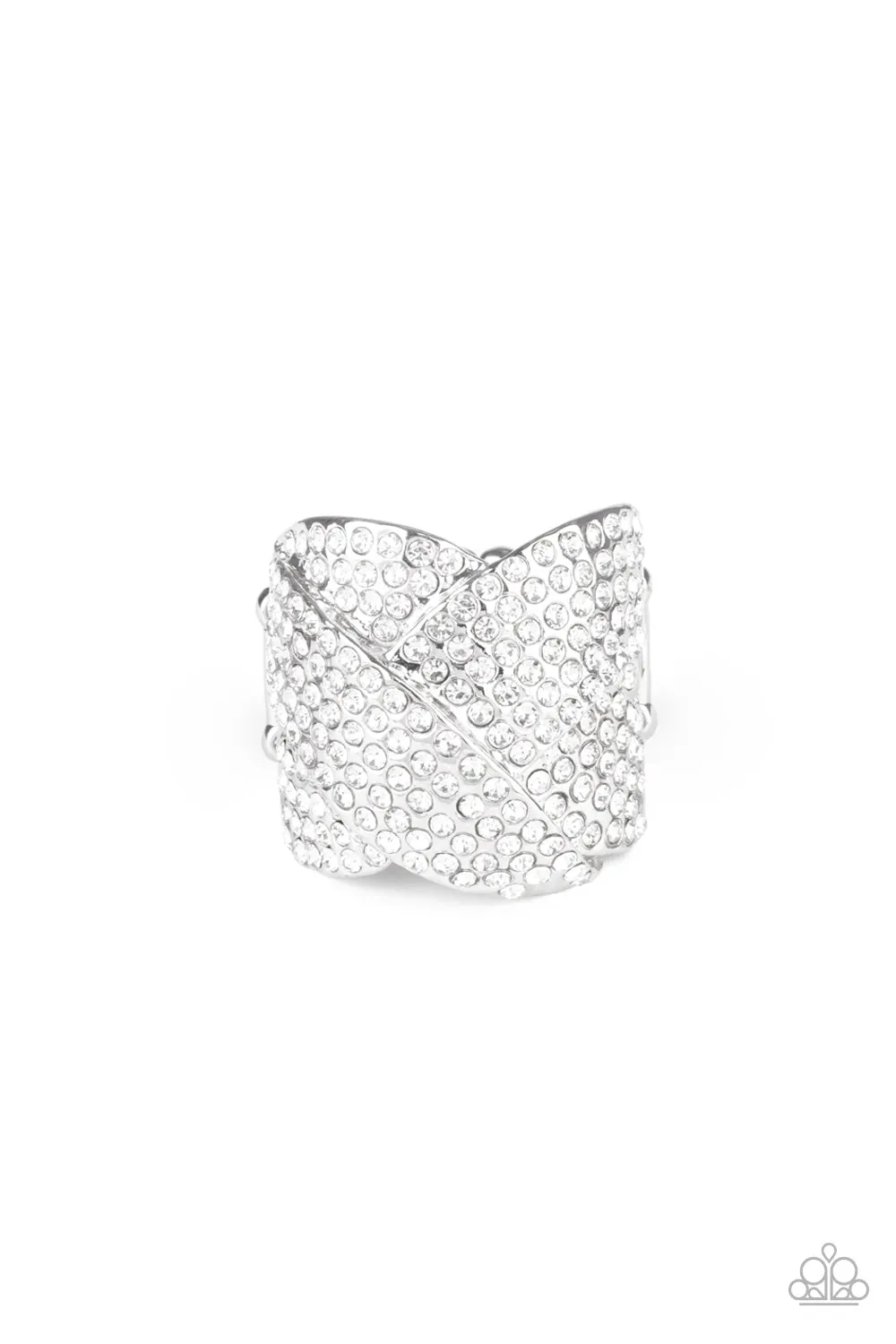 Scandalous Shimmer - White - Ring