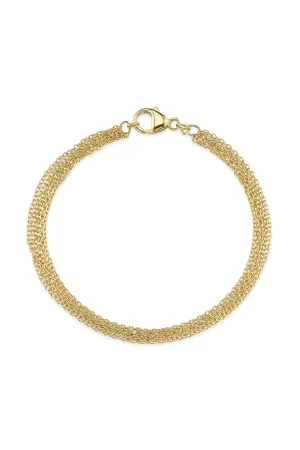 SEVEN STRAND BRACELET IN GOLD BY SLOAN