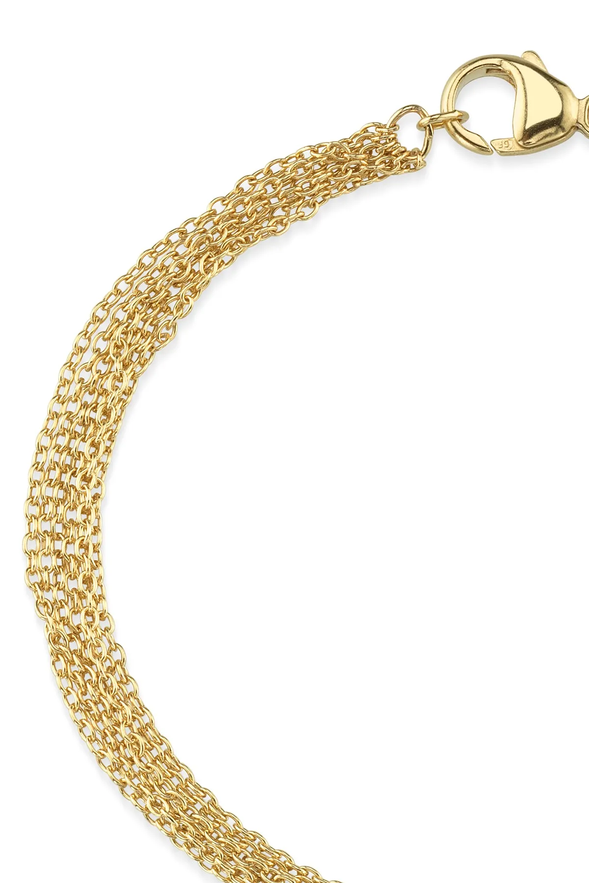 SEVEN STRAND BRACELET IN GOLD BY SLOAN