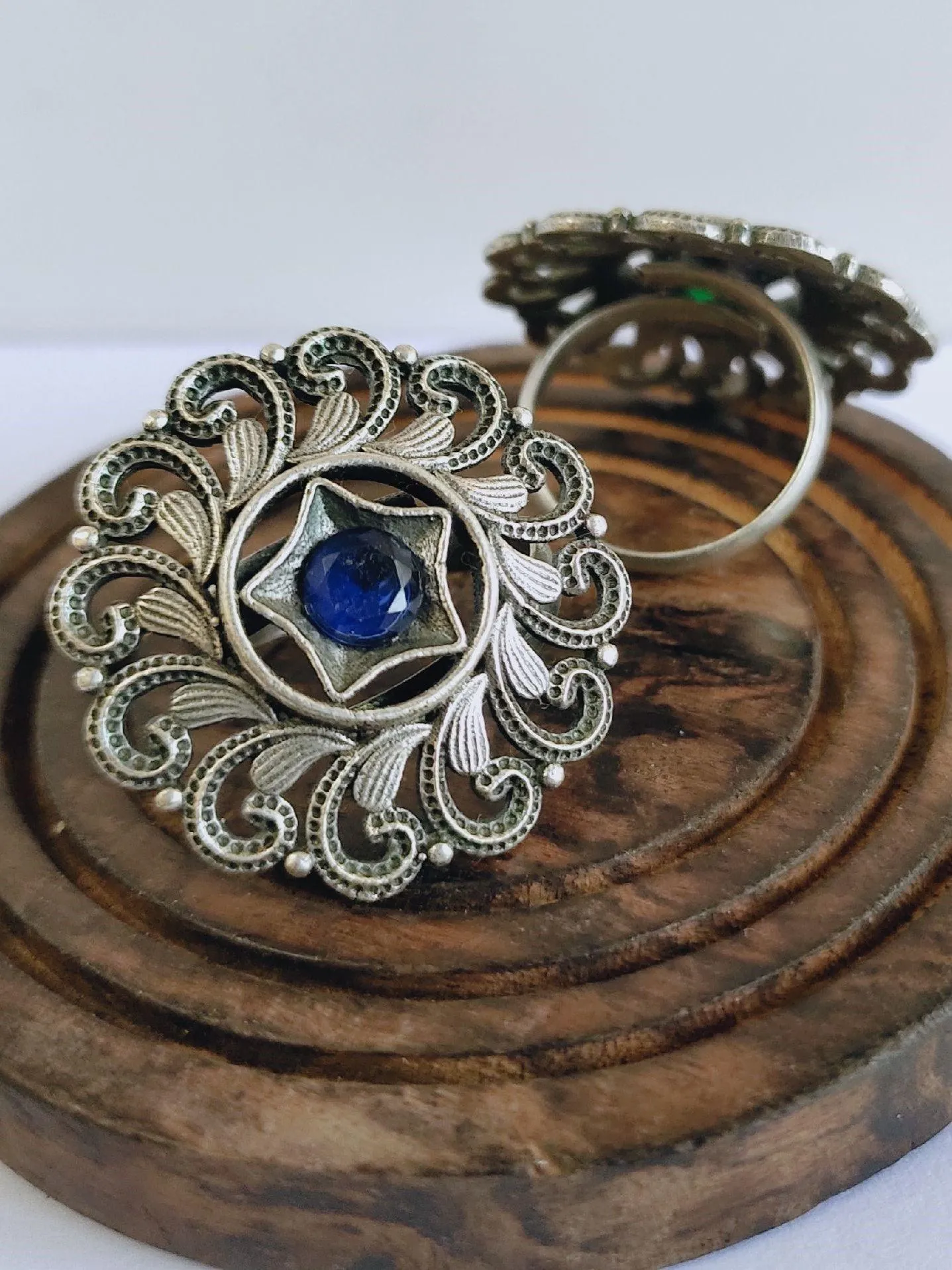 Silver Look-Alike Adjustable Finger Rings – Casual Wear | Sarichka
