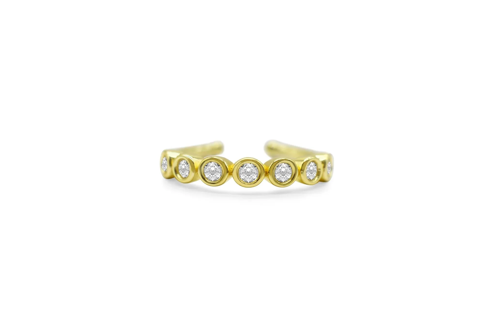 Stia IT FITS! Round CZ Bezel Band Droplet Rings