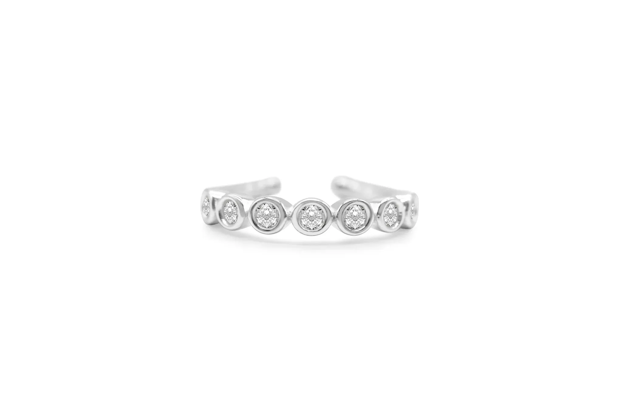 Stia IT FITS! Round CZ Bezel Band Droplet Rings