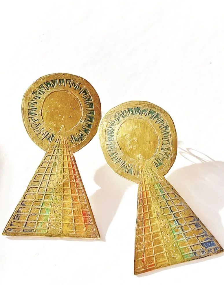Storm   Stress Altarpiece Earrings