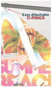STREET-MASTER™ Pavement Sidewalk Sign with Flexible Spring Feet Holds 24 x 36 Vinyl Banner   Stands Up to 30mph Winds