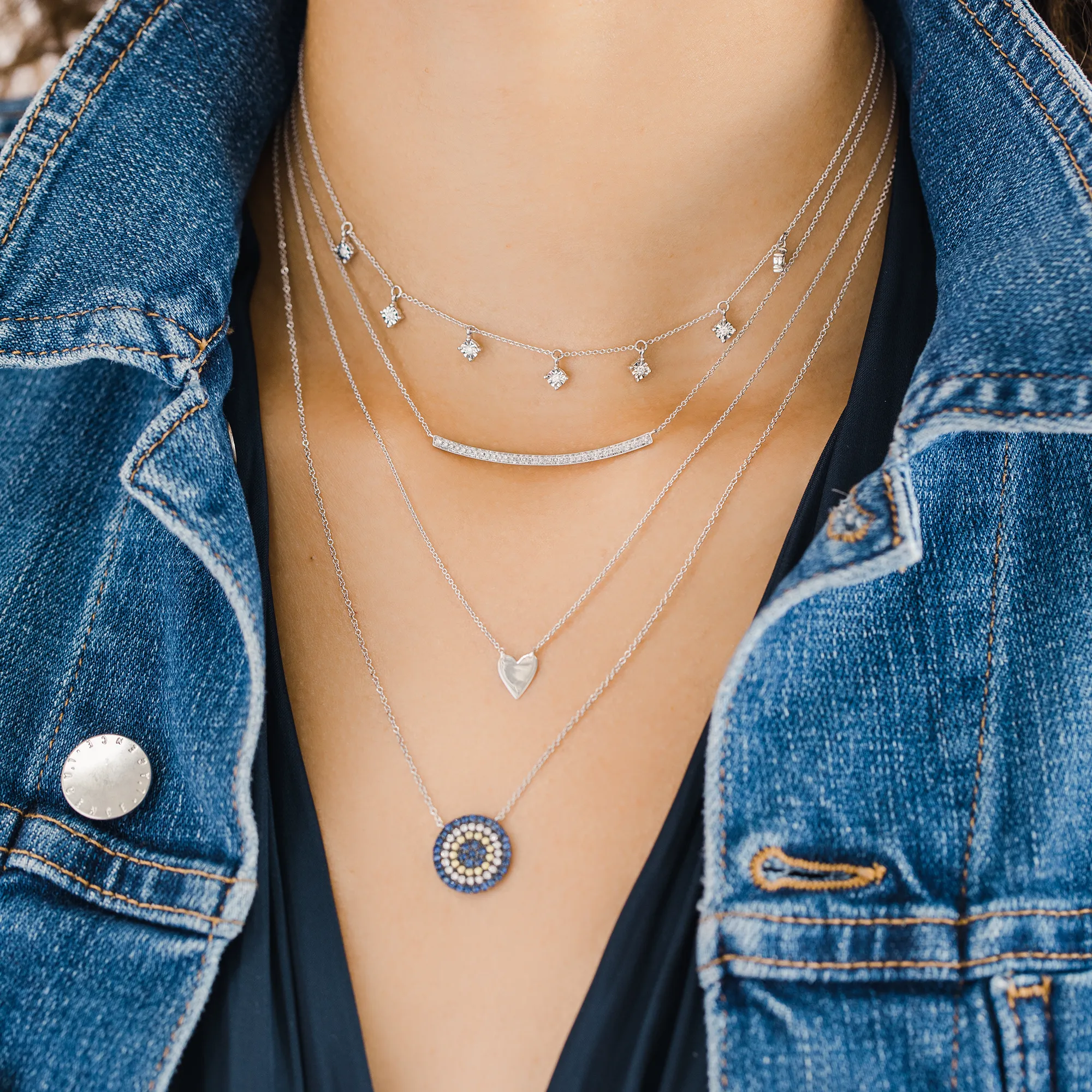 Sylvie Rose Long Bar Necklace
