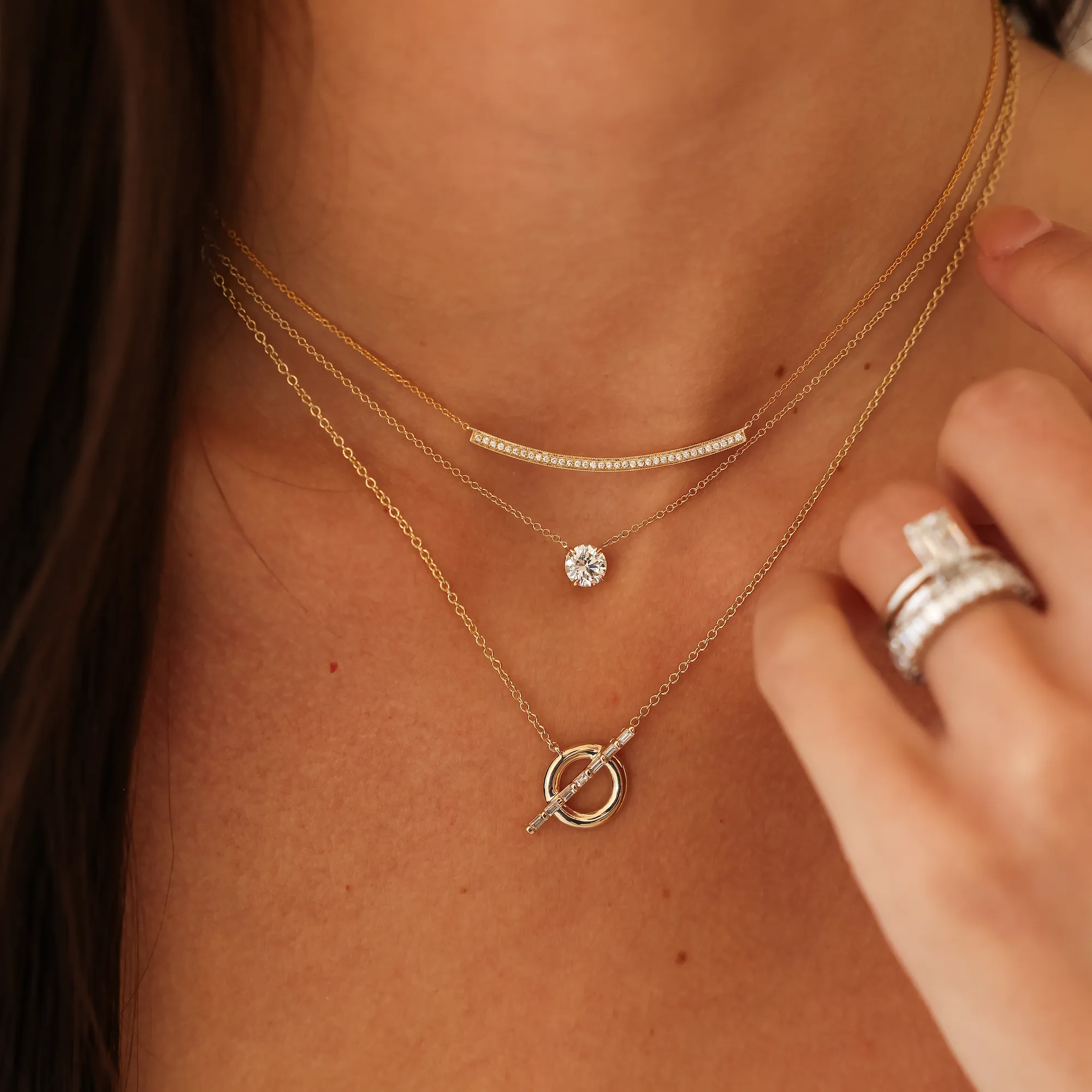 Sylvie Rose Long Bar Necklace