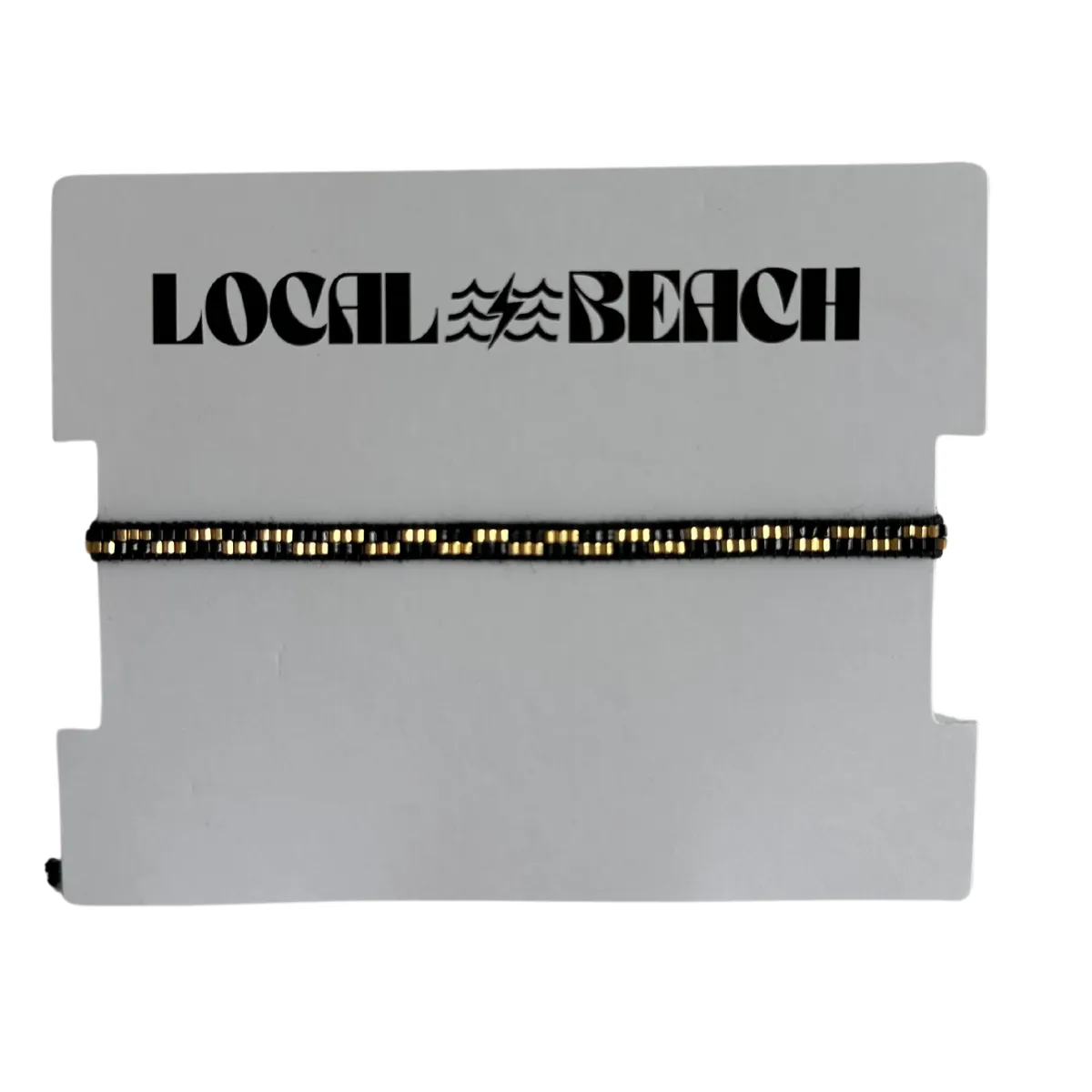 Thin Checker Local Beach Beaded Bracelet