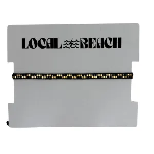 Thin Checker Local Beach Beaded Bracelet