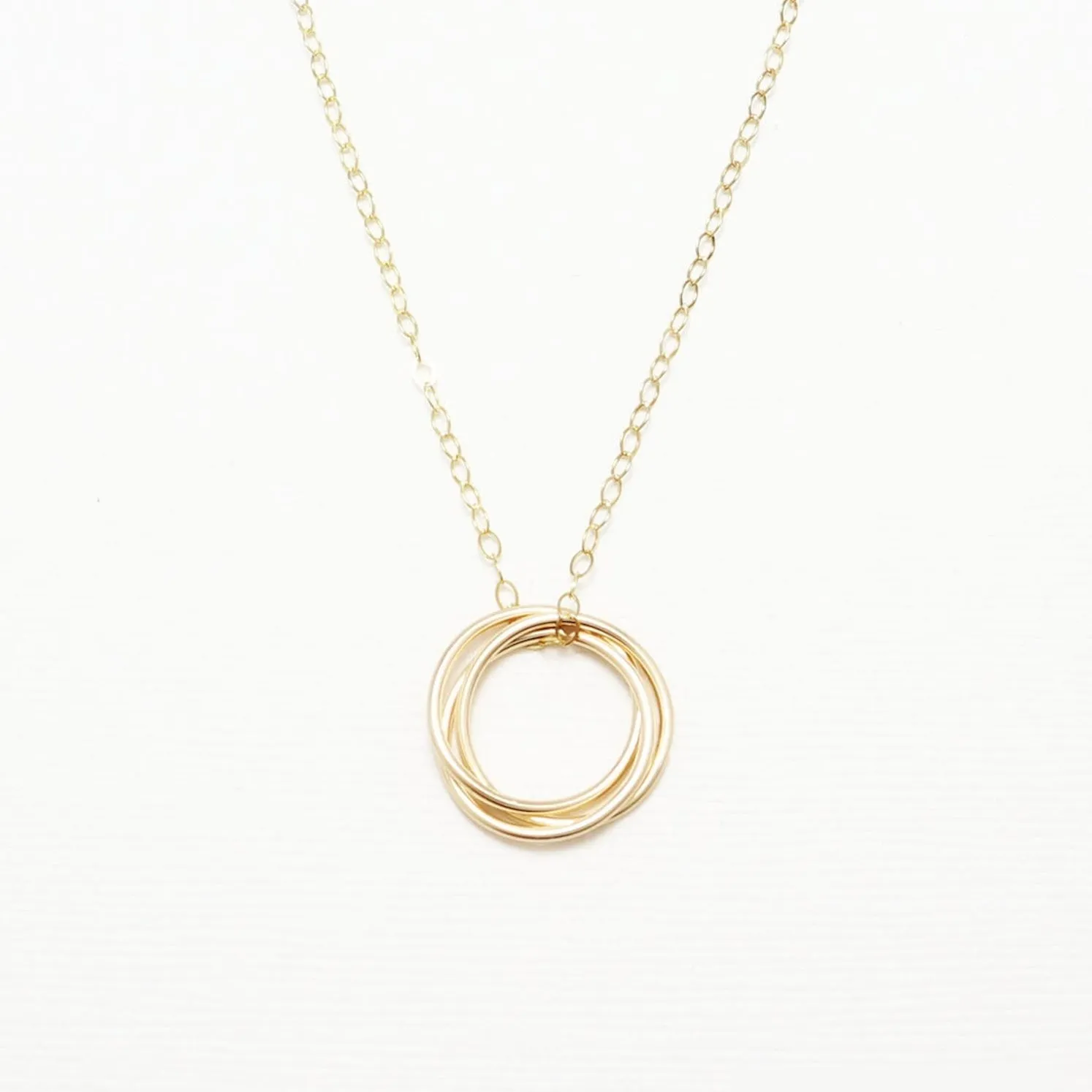 Unity Interlocking Circle Necklace