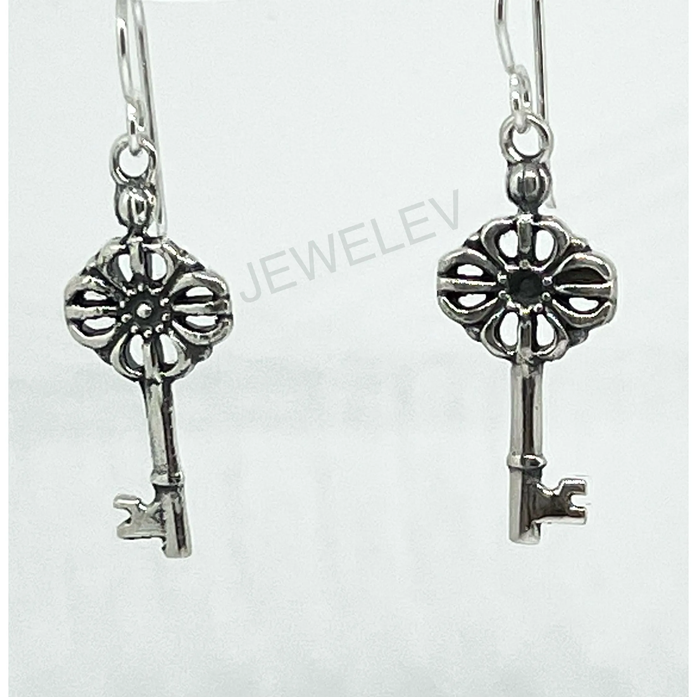 Vintage Key Earrings