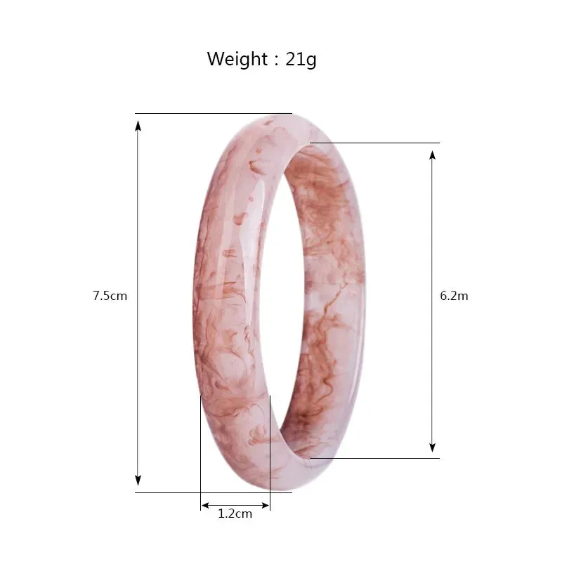 Vintage Punk Thick Irregular Resin Bracelet for Women Jewelry