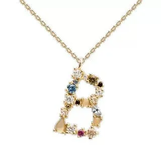 Wholesale 26 Letter Classic Gold Plated Necklaces