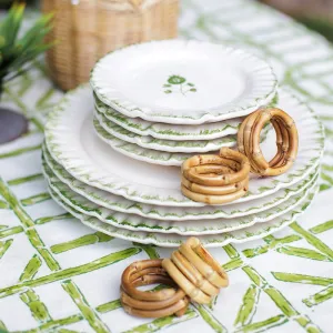 Wrapped Bamboo Napkin Rings | Set 4
